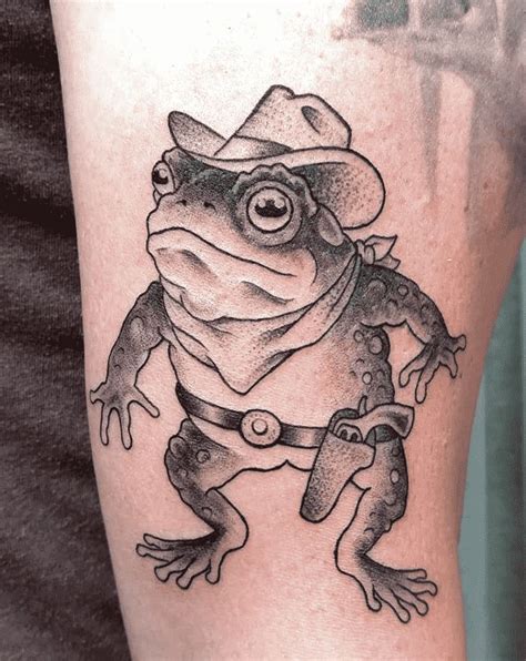 tattoo cowboy hat|frog with cowboy hat tattoo.